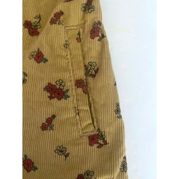 Infant Corduroy Floral  Dress 18M Adjustable Straps  Pockets - Picture 3 of 7
